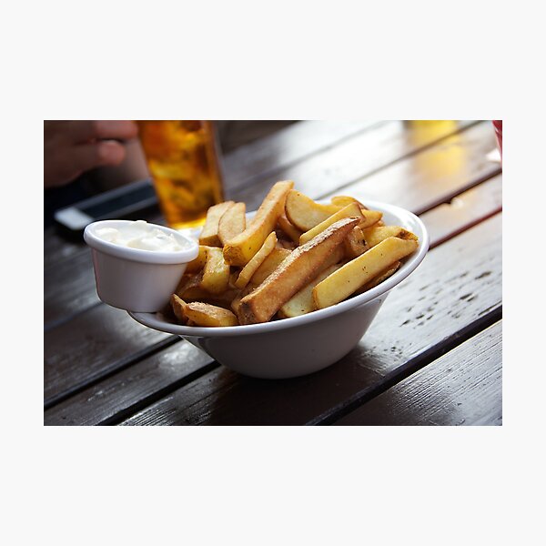Summery Bowl of Chips Photographic Print