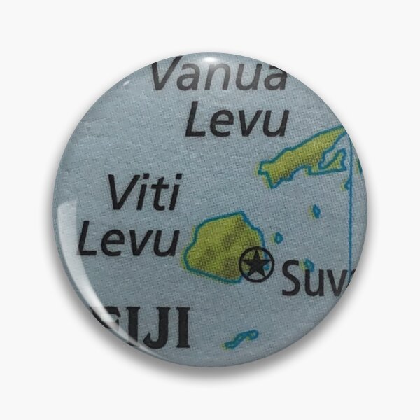 Item preview, Fiji Islands Map Geographic  designed and sold by Kaushal Pal.