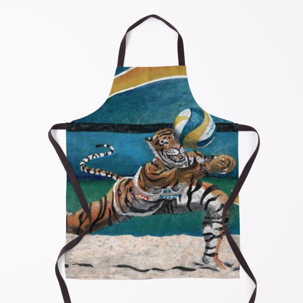 Item preview, Cat Warrior Playing Volleyball designed and sold by HelmsArt.