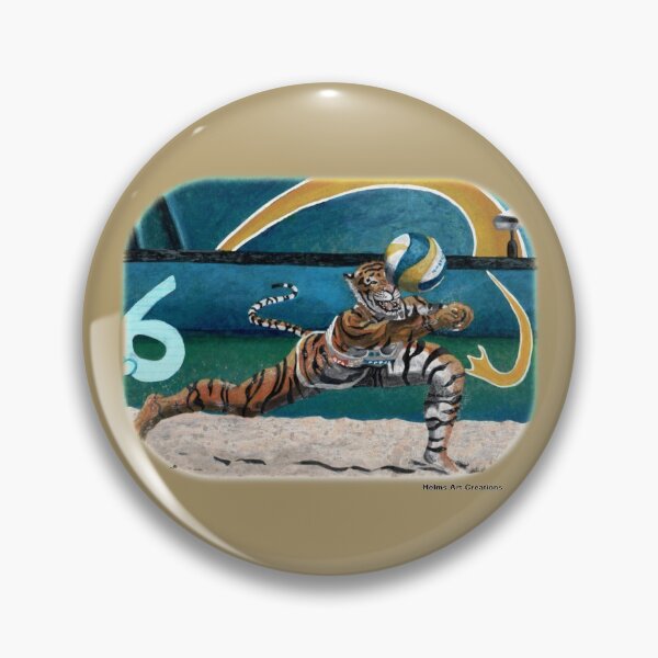 Item preview, Cat Warrior Volleyball Sports Fantasy designed and sold by HelmsArt.