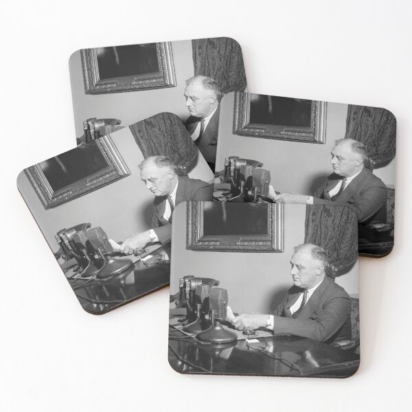 Item preview, President Roosevelt During A Radio Address - 1937 designed and sold by warishellstore.