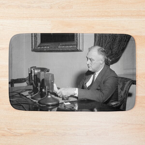 Item preview, President Roosevelt During A Radio Address - 1937 designed and sold by warishellstore.