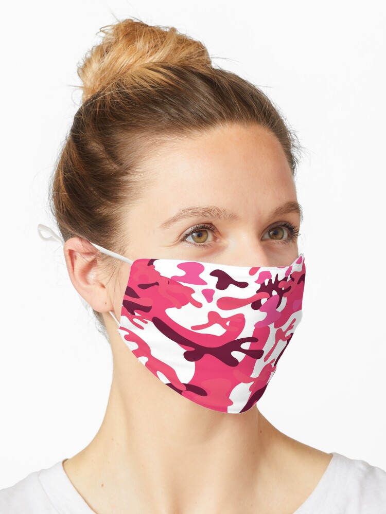 pink camo mask