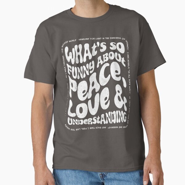 Item preview, Peace Love and Understanding Elvis Costello designed and sold by DesignCats.