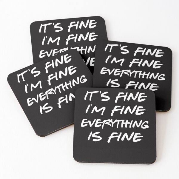 Item preview, white lie party ideas - its fine i'm fine everything is fine designed and sold by Andrea Lina.