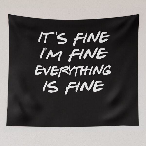 Item preview, white lie party ideas - its fine i'm fine everything is fine designed and sold by Andrea Lina.