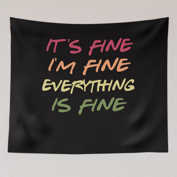 Item preview, white lie party ideas - its fine i'm fine everything is fine designed and sold by Andrea Lina.