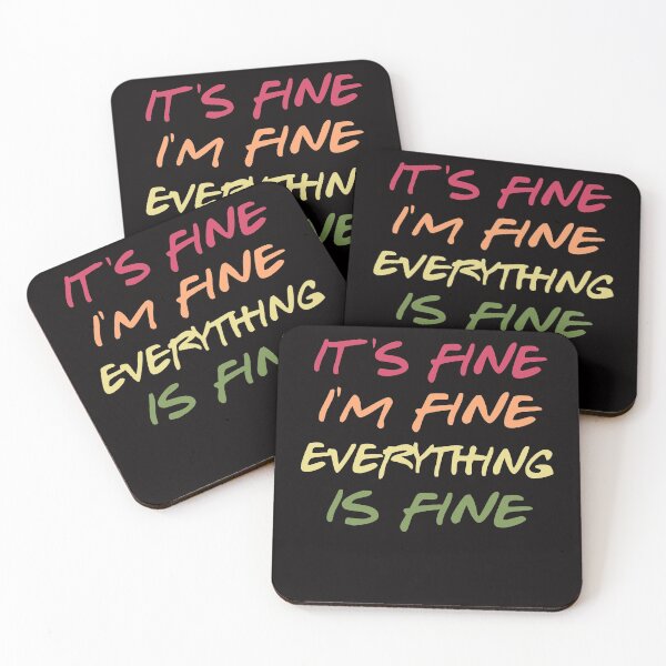 Item preview, white lie party ideas - its fine i'm fine everything is fine designed and sold by Andrea Lina.