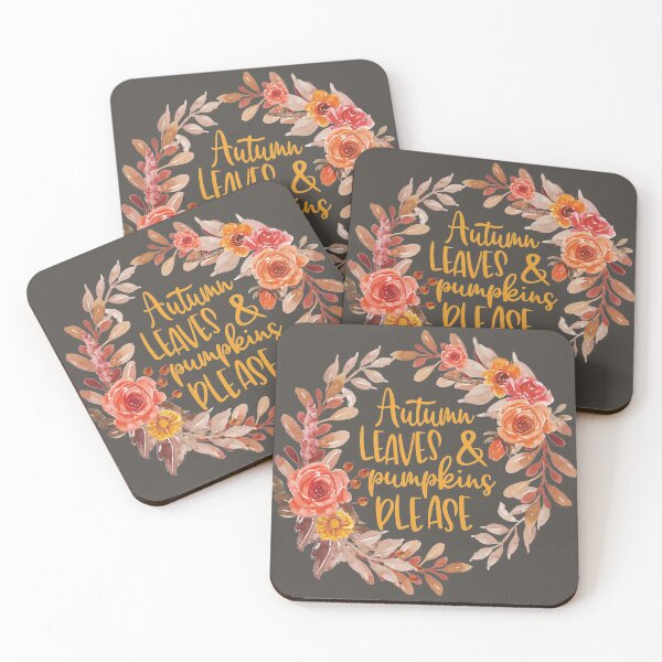 Item preview, Autumn Leaves and Pumpkins Please Fall Quote designed and sold by Katey1285.