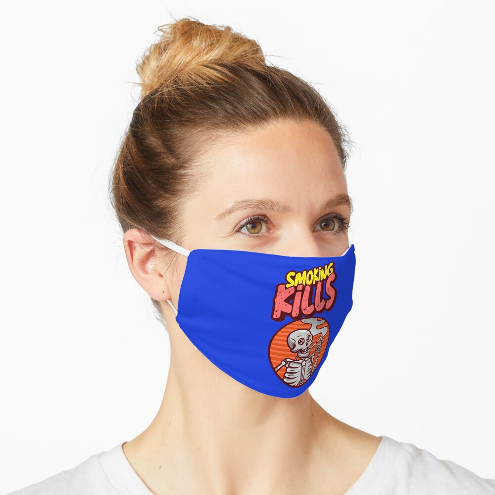 smoking kills face mask and stickers Mask