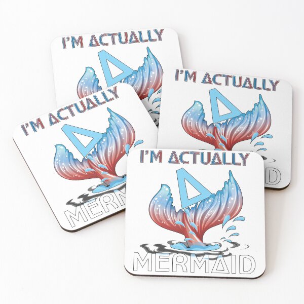 Item preview, I'M ACTUALLY A MERMAID ILLUSTRATION designed and sold by Drago Art.