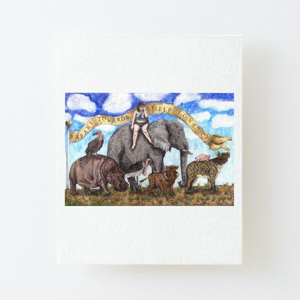 Sofie's Self Love Safari Canvas Mounted Print