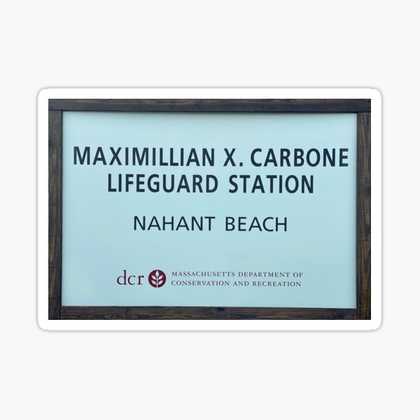 Nahant Beach Lifeguard Station Sticker