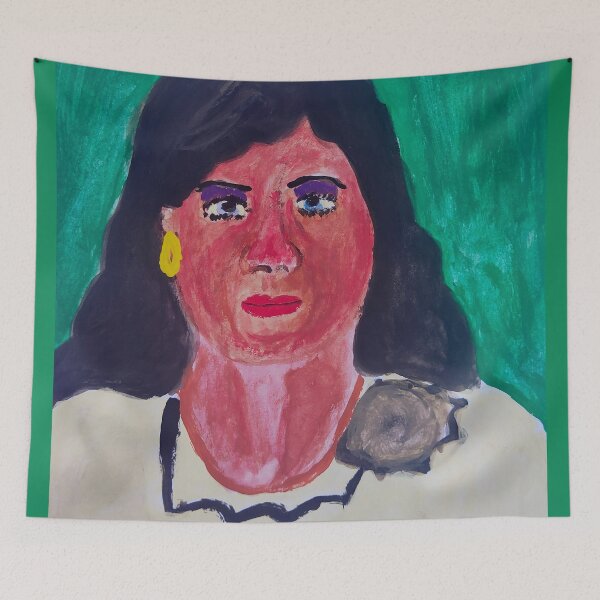 Item preview, Dramatic gouache - amina designed and sold by Ismail Rizk.