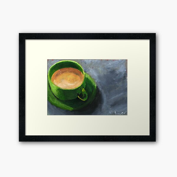 Coffee time Framed Art Print