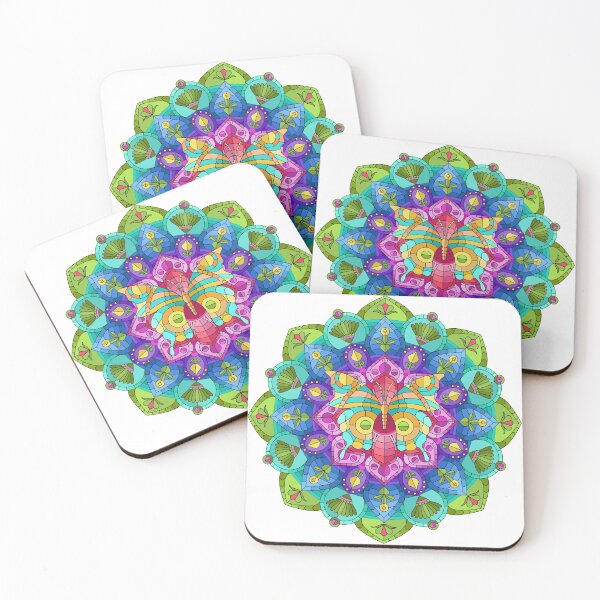 Artikelvorschau, ORGANIC BUTTERFLY MANDALA OF ABUNDANCE entworfen und verkauft von STIKI SHOP.