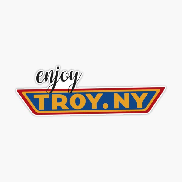 Enjoy Troy- Large Size Sticker for Sale by Mlaird