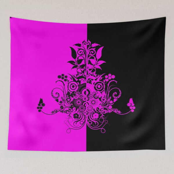 Item preview, Dual color pink black swirly designed and sold by Anteia.