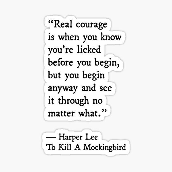 To kill a mockingbird Sticker