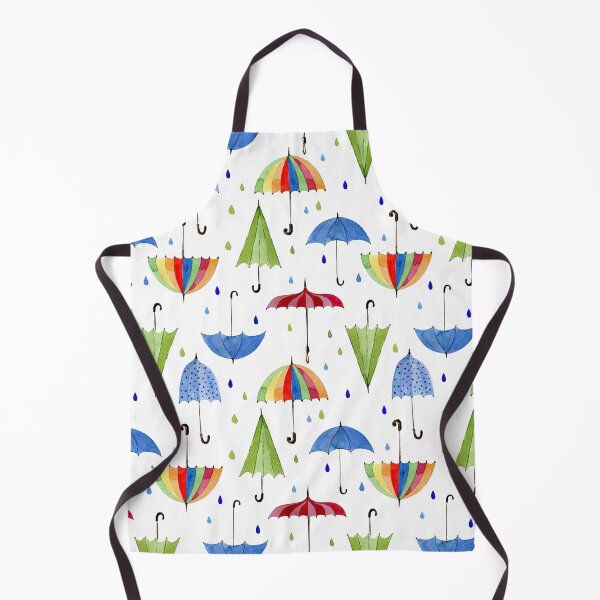 Item preview, Watercolor colours umbrellas and Rain pattern designed and sold by TatianaKa.