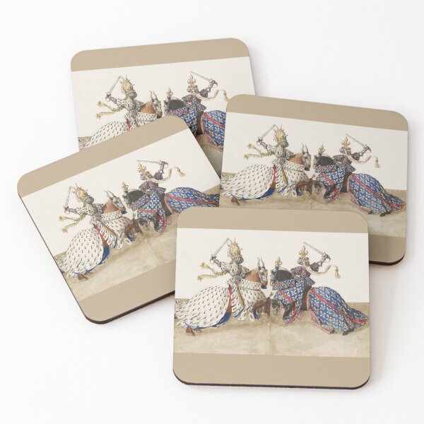 Item preview, Dukes of Brittany and of Bourbon in single combat,King René d'Anjou Book of tournaments France Provence  designed and sold by BulganLumini.