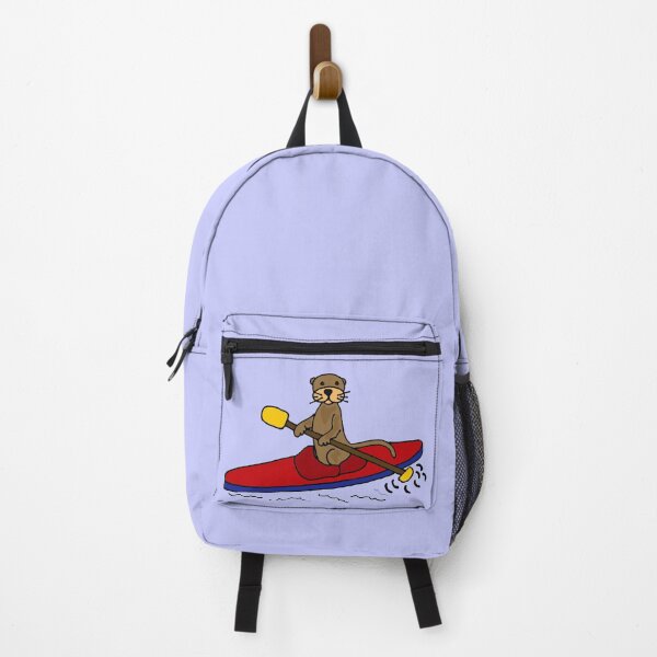 Item preview, Funny Sea Otter Kayaking Original Art designed and sold by Nature's Fancy.
