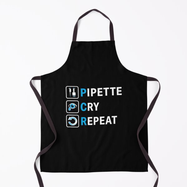 Item preview, PCR Pipette Cry Repeat Funny Design for DNA Biotechnology Lab Scientists designed and sold by Zit-Zat-Zot.