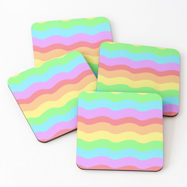 Item preview, horizontal groovy rainbow stripes designed and sold by prismatic paper co.