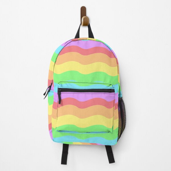 Item preview, horizontal groovy rainbow stripes designed and sold by prismatic paper co.