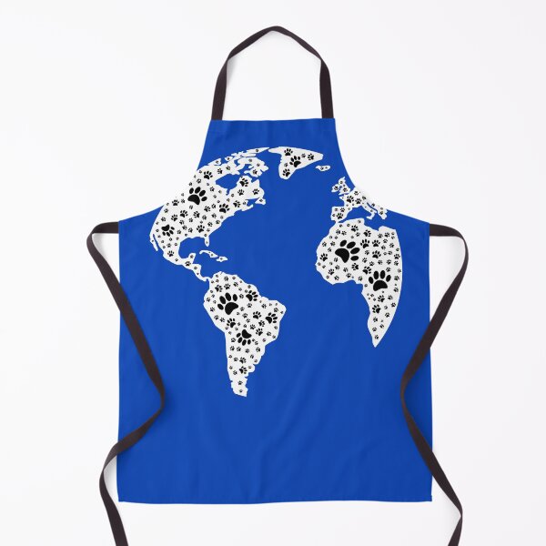 Item preview, World Atlas Dog Paw Prints designed and sold by Almdrs.