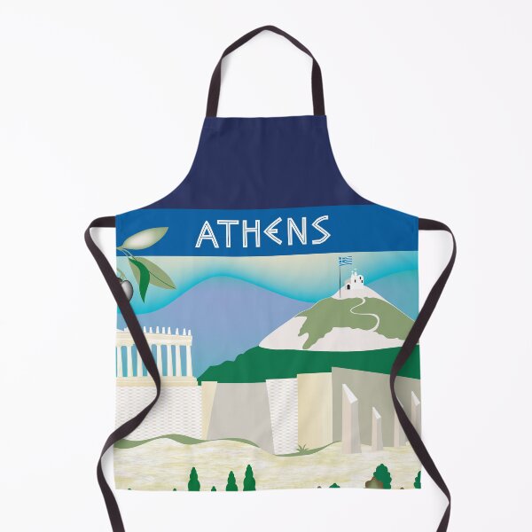 Item preview, Athens, Greece - Skyline Illustration by Loose Petals designed and sold by LoosePetals.