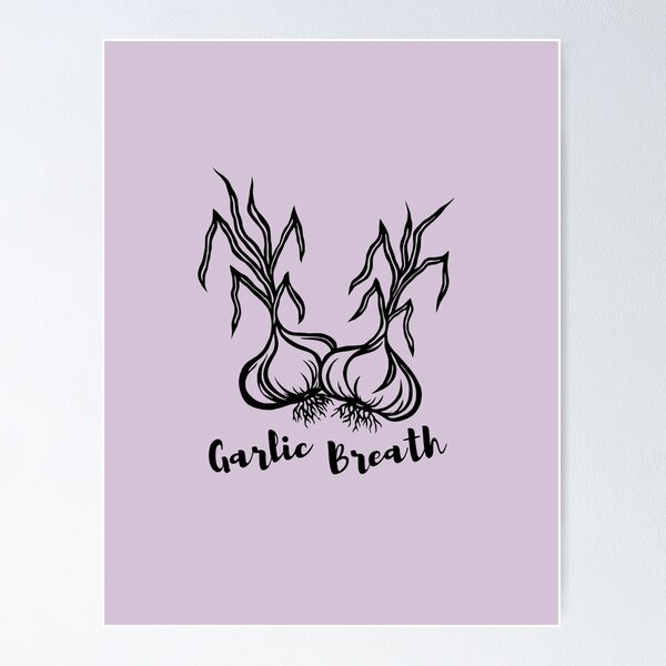 Item preview, Garlic Breath | Garlic Bulbs Design designed and sold by Monochromatics by Corie Mae Dark.
