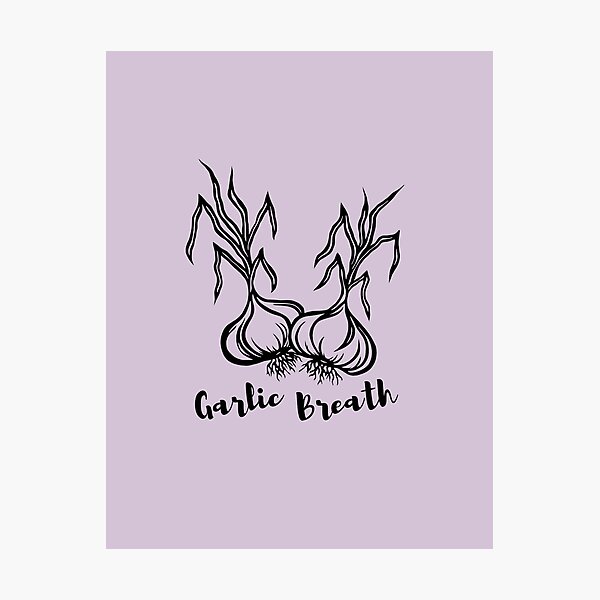 Item preview, Garlic Breath | Garlic Bulbs Design designed and sold by Monochromatics by Corie Mae Dark.