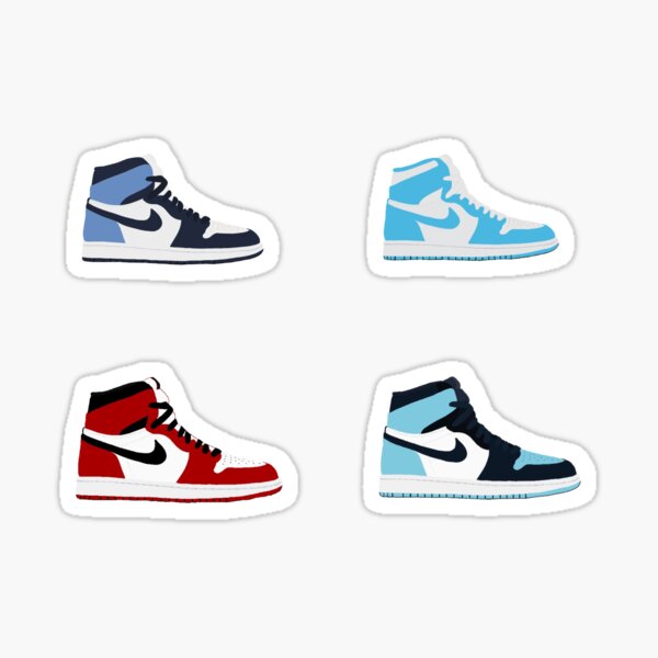 jordan 1 pack Sticker