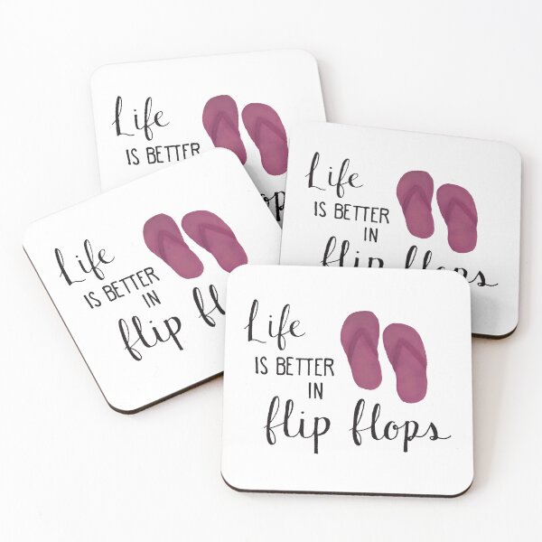 Item preview, Life is better in flip flops designed and sold by Madison Daly Art.