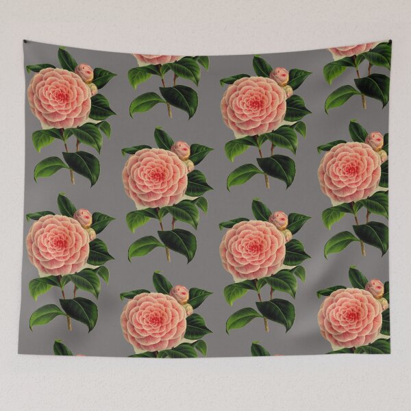 Item preview, Camelia flower vintage illustration designed and sold by ZvekiVintage.