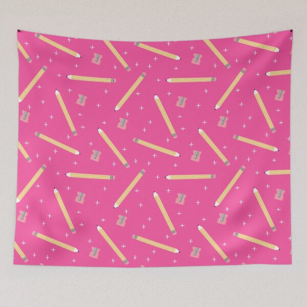 Item preview, Pencils on Hot Pink designed and sold by latheandquill.