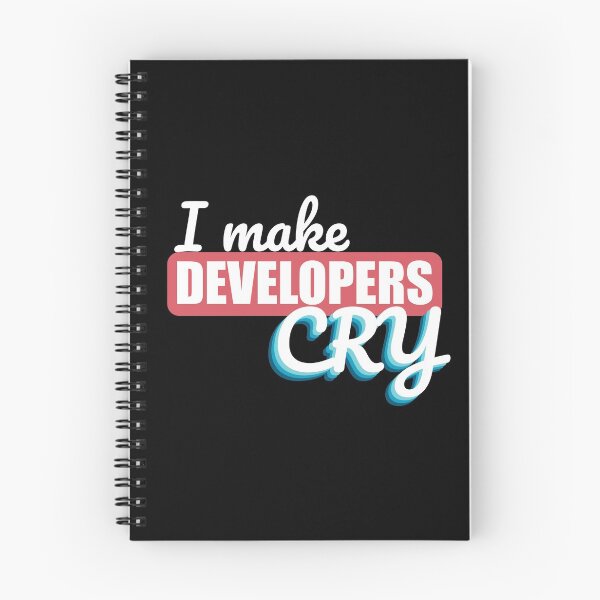 Item preview, I Make Developers Cry designed and sold by Castle Of Dreams.