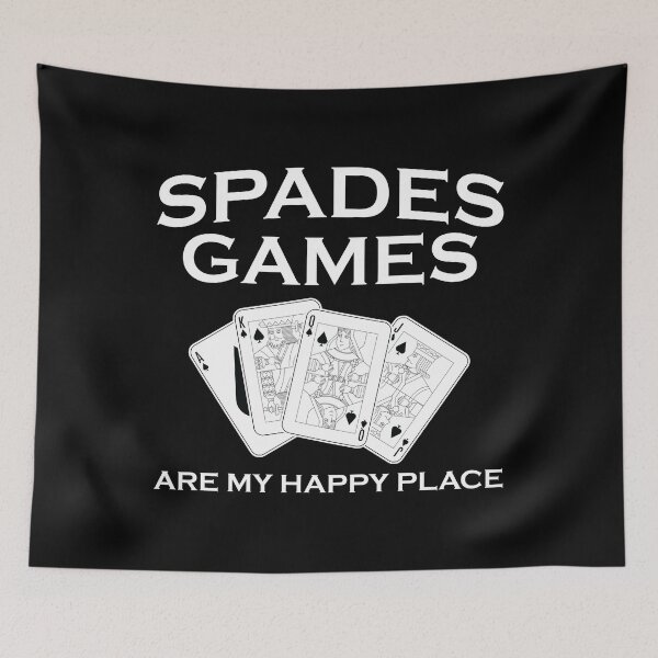 Item preview, Funny Card Game Happy Place Spades design designed and sold by jakehughes2015.