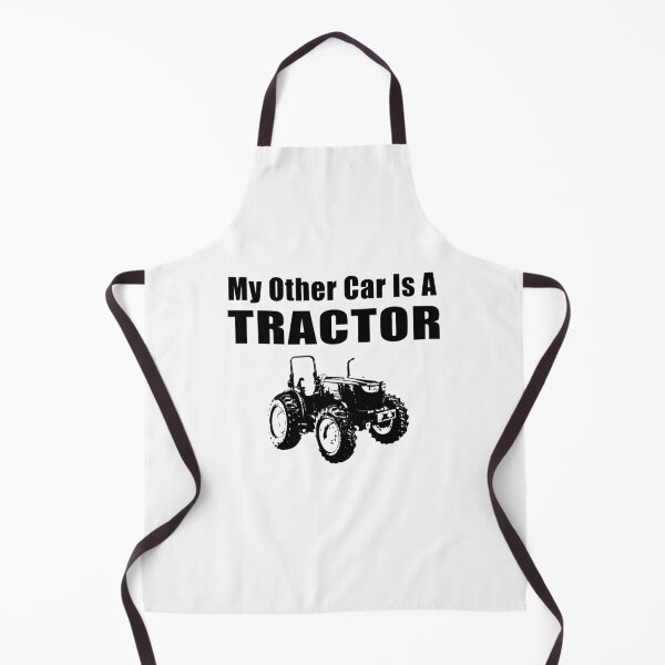 Item preview, My Other Car Is A Tractor Black & White Illustration designed and sold by Robirk.