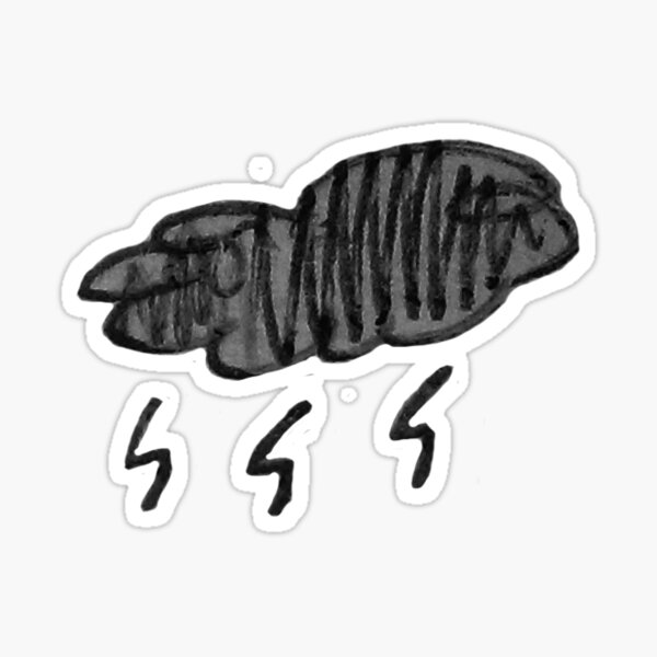 Rain cloud Sticker