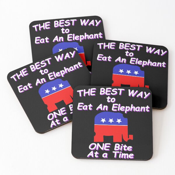 Item preview, Eat an Elephant Political designed and sold by CharJens.
