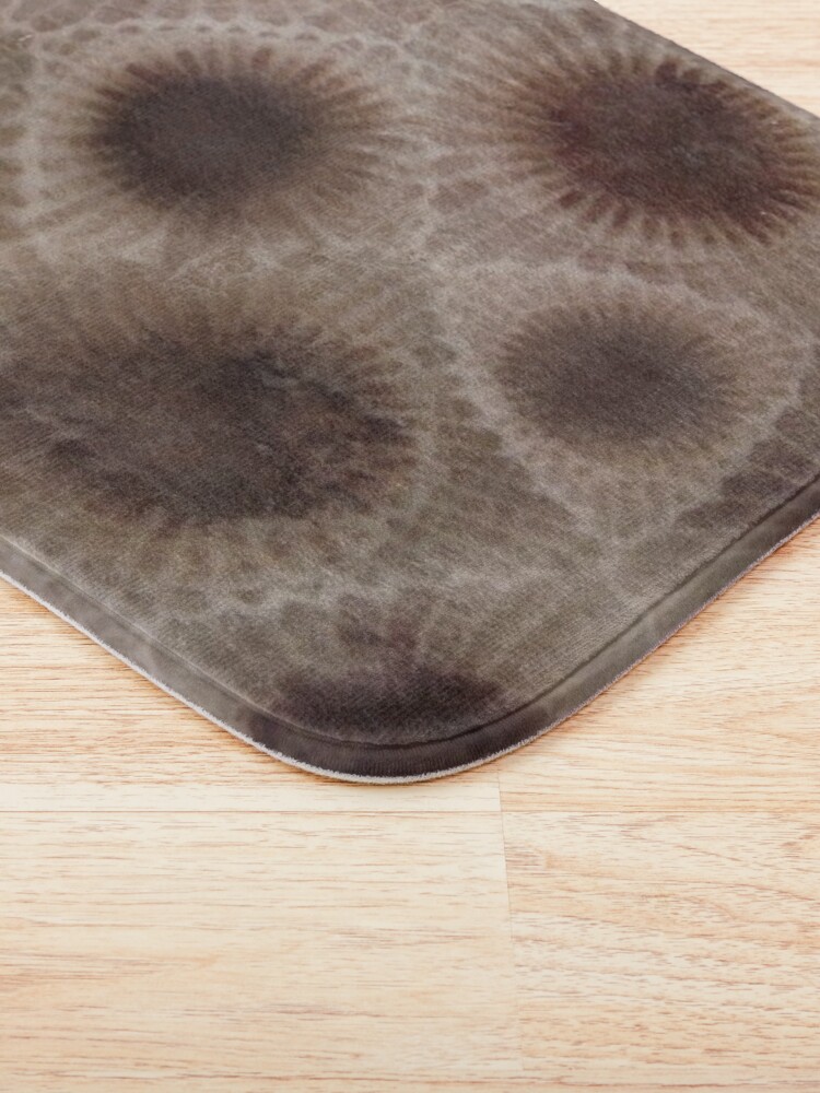 Brown Petoskey Stone Bathroom Rugs Soft Bath Rugs Non Slip  Washa