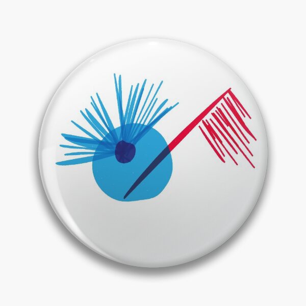 Item preview, Daff60 Abstract Design Blue Ball and Red Brush designed and sold by David Hierons.