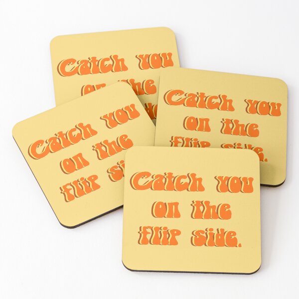 Item preview, Catch you on the flip side 70s slang retro vintage quote. designed and sold by DiscoDaisyy.