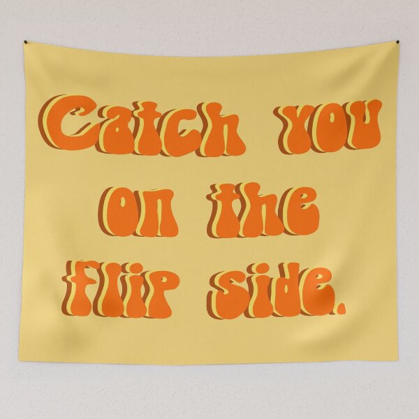 Item preview, Catch you on the flip side 70s slang retro vintage quote. designed and sold by DiscoDaisyy.
