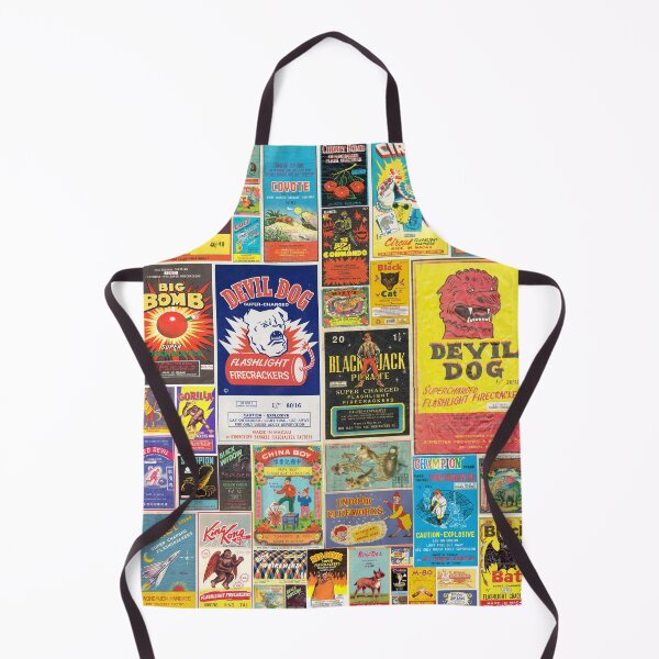 Item preview, Vintage Firecracker box label Pattern  designed and sold by jesseladret.