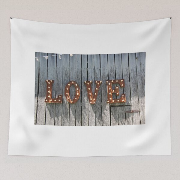 Item preview, Love in letters on barn side designed and sold by Pahl.
