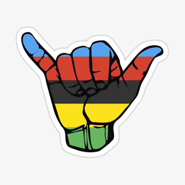 Shaka Rainbow Jersey World Champion Colors Sticker