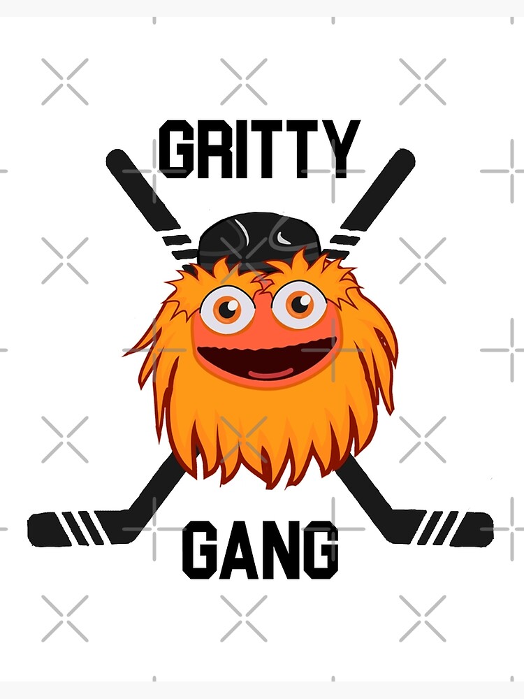 Gritty Gang Gritty Mascot Philadelphia Flyers Mascot Philly Hockey Fans Art Board Print By Elhadif Redbubble